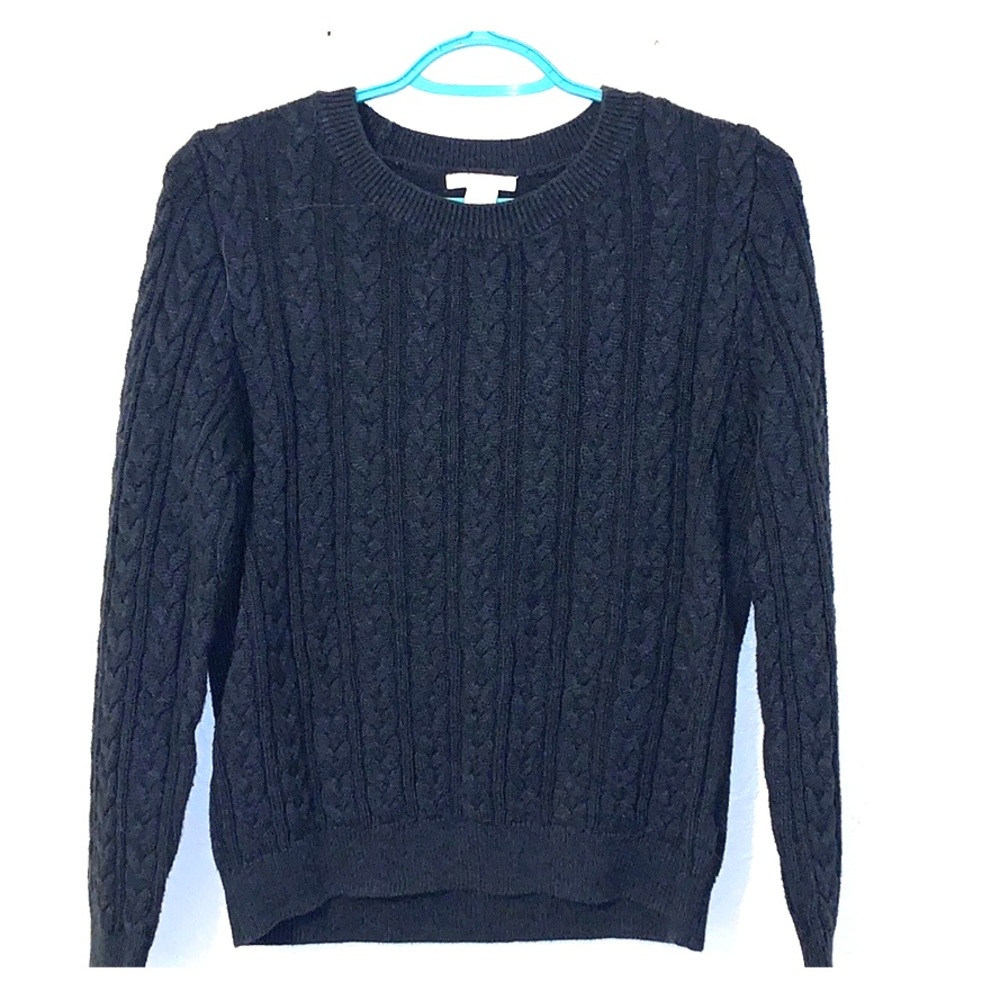 Navy blue long sleeve blouse